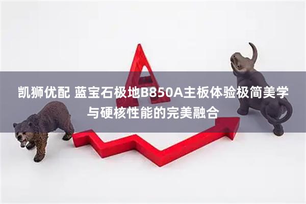 凯狮优配 蓝宝石极地B850A主板体验极简美学与硬核性能的完美融合