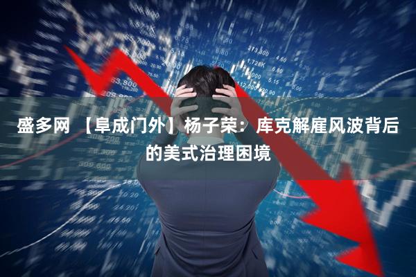 盛多网 【阜成门外】杨子荣：库克解雇风波背后的美式治理困境