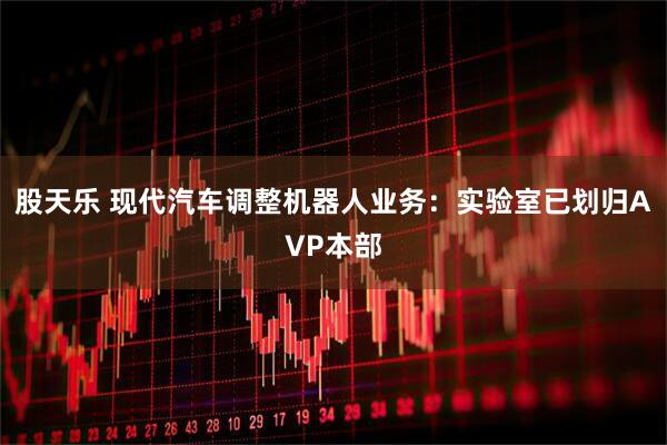 股天乐 现代汽车调整机器人业务：实验室已划归AVP本部